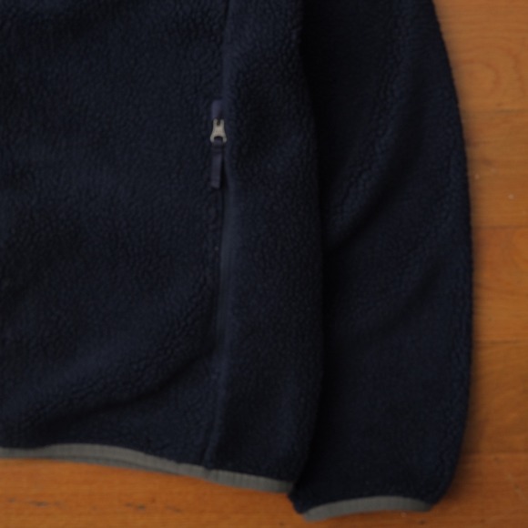 The North Face Navy Full Zip Fleece Jacket Men's Medium FA21 NF0A4P6T Winter - Picture 4 of 10